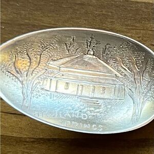 Highland Springs Sterling souvenir spoon - antique - Highland Springs